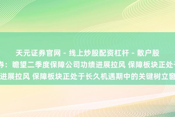 天元证券官网 - 线上炒股配资杠杆 - 散户股票杠杆怎么配资 中信证券：瞻望二季度保障公司功绩进展拉风 保障板块正处于长久机遇期中的关键树立窗口